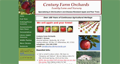 Desktop Screenshot of centuryfarmorchards.com