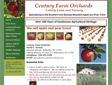 Tablet Screenshot of centuryfarmorchards.com
